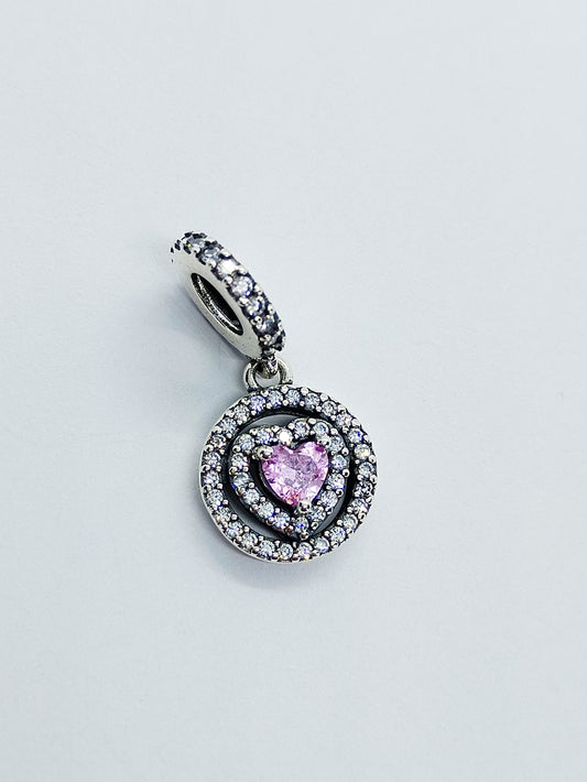 Charm Corazón rosa